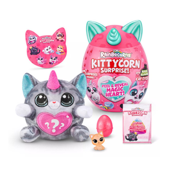 Zuru RAINBOCORNS Kittycorn Surprise Magic Heart with Teal Ears NWT - Picture 3 of 7